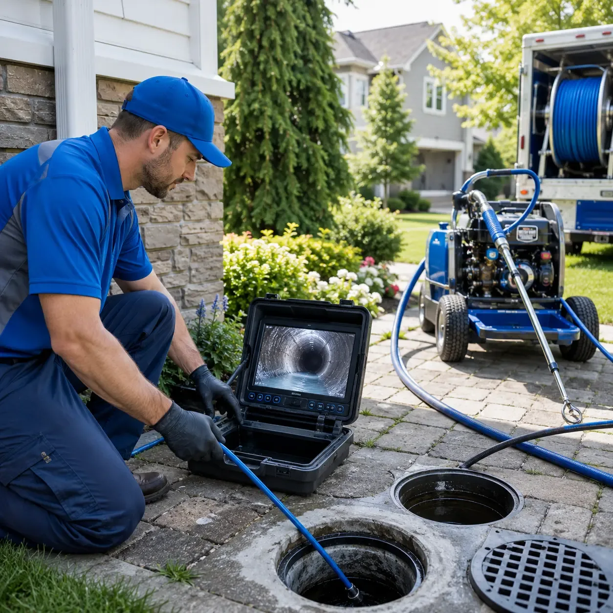Outdoor drain cleaning professionals serving Fairview, NC