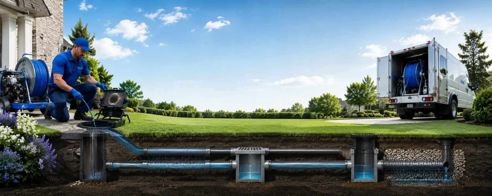 Outdoor drain cleaning information for Fairview, NC